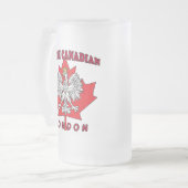 Londen Pools Canadees blad Matglas Bierpul (Voorkant links)