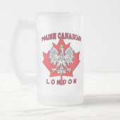 Londen Pools Canadees blad Matglas Bierpul (Links)