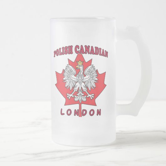 Londen Pools Canadees blad Matglas Bierpul (Rechts)