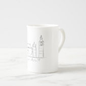 Londen Porselein Kop (Voorkant rechts)