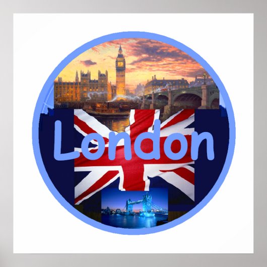 LONDEN POSTER afdrukken (Voorkant)