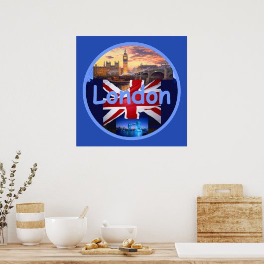 LONDEN POSTER afdrukken (Keuken)