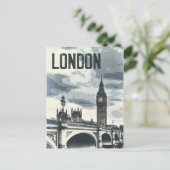 Londen poster Briefkaart (Staand voorkant)