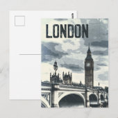 Londen poster Briefkaart (Voorkant / Achterkant)