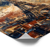 Londen Poster Luxe Abstracte Olie Schildering (Hoek)