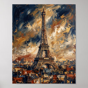 Londen Poster Luxe Abstracte Olie Schildering