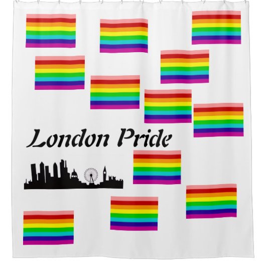 Londen Pride Shower Curtain Douchegordijn (Voorkant)