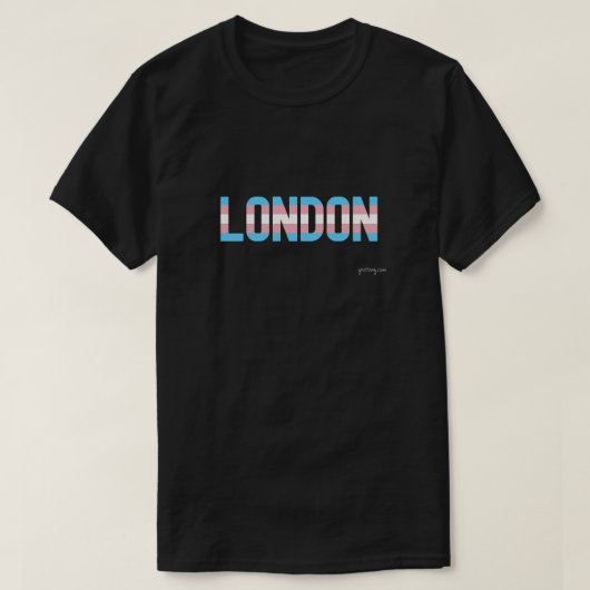 Londen Pride Transgender Vlag T-shirt (Design voorkant)