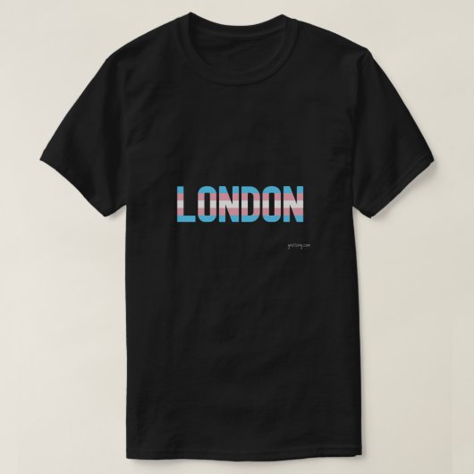 Londen Pride Transgender Vlag T-shirt (Design voorkant)