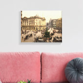 Londen print, Piccadilly Circus c1905 Canvas Afdruk (Insitu (Woonkamer))