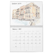 Londen Pubs Waterverf Kalender (Feb 2027)