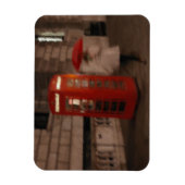 Londen - Rainy Day Phone Box - Umbrella Magnet Magneet (Verticaal)