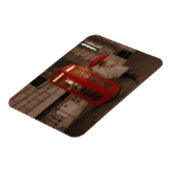 Londen - Rainy Day Phone Box - Umbrella Magnet Magneet (Linkerzijde)