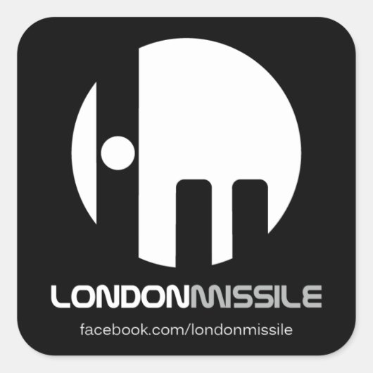Londen raket Sticker (Voorkant)