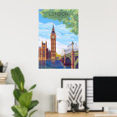 Londen Reisposter Big Ben Poster (Thuiskantoor)