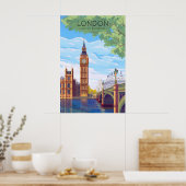 Londen Reisposter Big Ben Poster (Keuken)