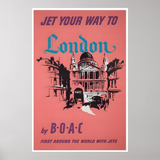 Londen Reisposter Engeland Kunst Engelse Print (Voorkant)