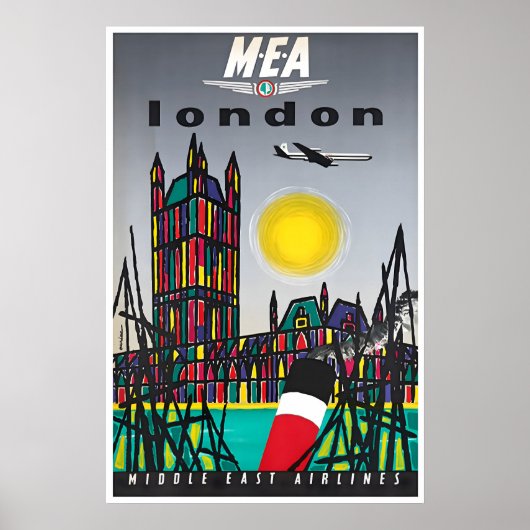 Londen Reisposter Engeland Kunst MEA Print (Voorkant)