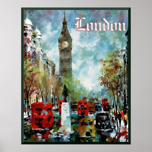 Londen reisposter poster (Voorkant)