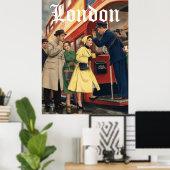 Londen Reisposter Poster (Thuiskantoor)