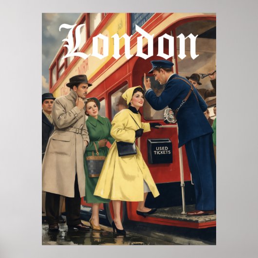Londen Reisposter Poster (Voorkant)
