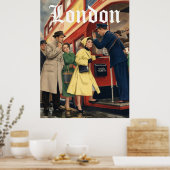Londen Reisposter Poster (Keuken)