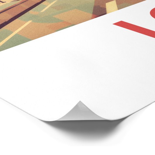 Londen Reizen Print Wall Art (Hoek)