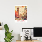 Londen Reizen Print Wall Art (Thuiskantoor)