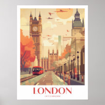 Londen Reizen Print Wall Art