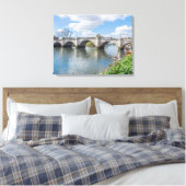 Londen Richmond Bridge uitzicht canvas print (Insitu (Slaapkamer))