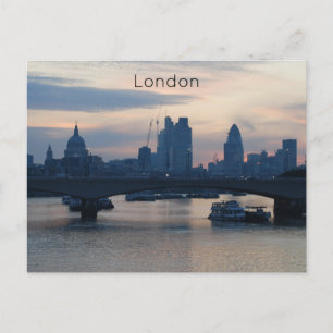 Londen - River Thames Feestdagenkaart