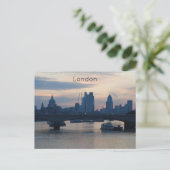 Londen - River Thames Feestdagenkaart (Staand voorkant)