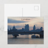 Londen - River Thames Feestdagenkaart (Voorkant / Achterkant)