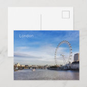 Londen - River Thames Feestdagenkaart (Voorkant / Achterkant)