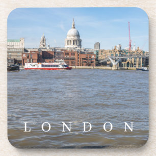 Londen River Thames uitzicht onderzetters