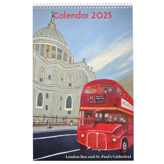 Londen Rode Bus Kalender 2025 (Hoes)