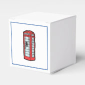 Londen Rode Telefoon Booth Iconic Britse Reizen Bedankdoosjes (Voorkant Zijde)