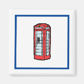 Londen Rode Telefoon Booth Iconic Britse Reizen Magneet (Voorkant)