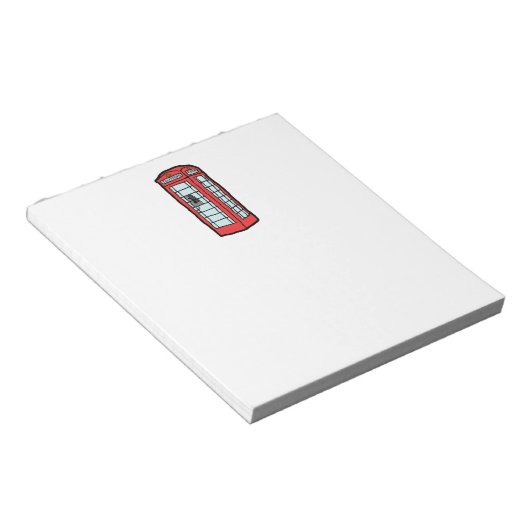 Londen Rode Telefoon Booth Iconic Britse Reizen Notitieblok (Schuin)