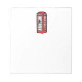 Londen Rode Telefoon Booth Iconic Britse Reizen Notitieblok (Voorkant)