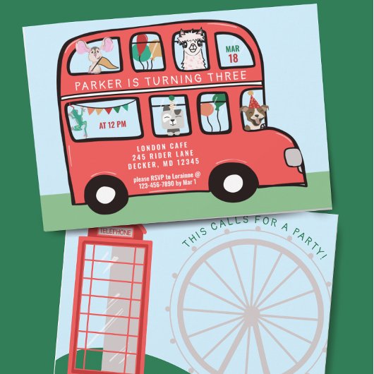 Londen roept Britse bus verjaardag Kaart