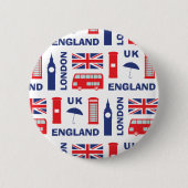 Londen Ronde Button 5,7 Cm (Voorkant)
