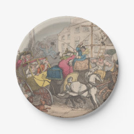 Londen - Ronde papieren Borden Bordje