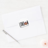 Londen Ronde Sticker (Envelop)