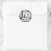 Londen Ronde Sticker (Tas)