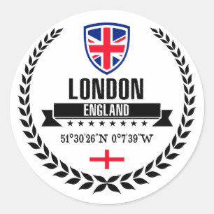 Londen Ronde Sticker