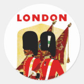 Londen Ronde Sticker (Voorkant)