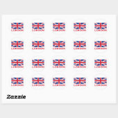 Londen Ronde Sticker (Vel)