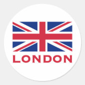 Londen Ronde Sticker (Voorkant)