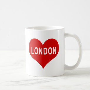 LONDEN Rood Hart van de Liefde Koffiemok